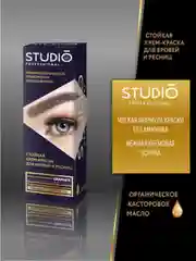 Комплект STUDIO PROFESSIONAL для окрашивания бровей и ресниц, графит