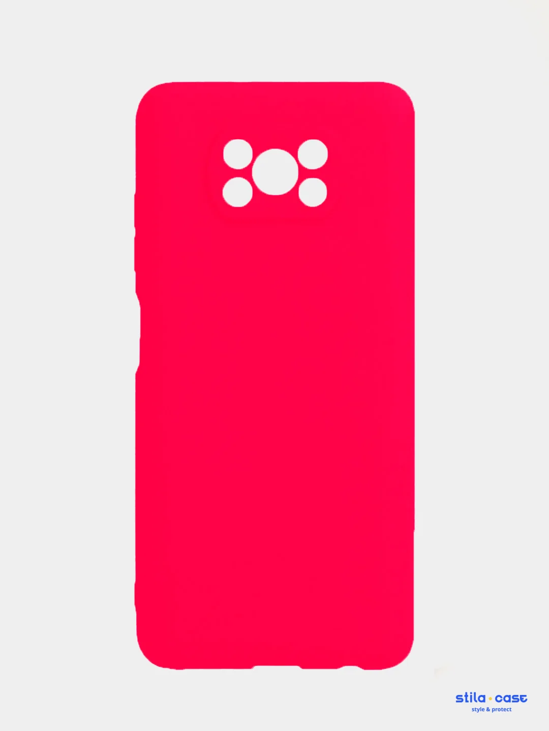Красный чехол на Xiaomi Poco X3, Poco M3 силиконовый