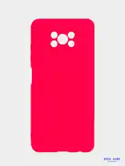 Красный чехол на Xiaomi Poco X3, Poco M3 силиконовый