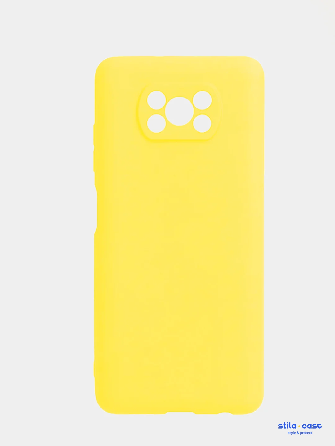 Желтый чехол на Xiaomi Poco X3, Poco M3 силиконовый