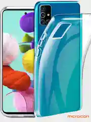 Чехол Clear case для Samsung Galaxy A51 A20/30, прозрачно цветной