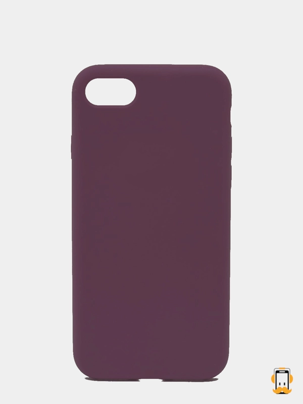 Чехол на iPhone X, XS, XR, 7, 8, se, 12, 12 Pro, Mini, Max silicone case, закрытый низ, бархат внутри