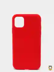 Красный чехол на iPhone X, XS, XR, 7, 8, se, 12, 12 Pro, Mini, Max silicone case, закрытый низ, бархат внутри
