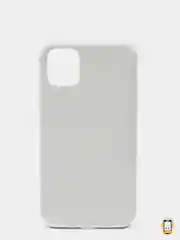 Белый чехол на iPhone X, XS, XR, 7, 8, se, 12, 12 Pro, Mini, Max silicone case, закрытый низ, бархат внутри