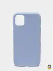 Небесно-голубой чехол на iPhone X, XS, XR, 7, 8, se, 12, 12 Pro, Mini, Max silicone case, закрытый низ, бархат внутри