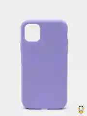 Лавандовый чехол на iPhone X, XS, XR, 7, 8, se, 12, 12 Pro, Mini, Max silicone case, закрытый низ, бархат внутри
