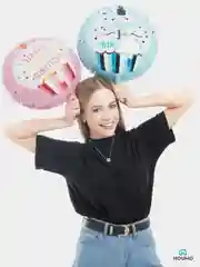 Воздушные шары Happy Birthday, фольгированные шарики, шар на день рождения, 45 см, 4 вида