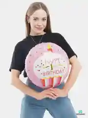 Воздушные шары Happy Birthday, фольгированные шарики, шар на день рождения, 45 см, 4 вида