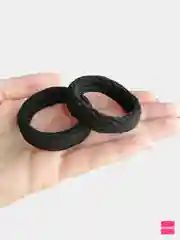 Черный резинки для волос большие, 4 см, 2 штуки