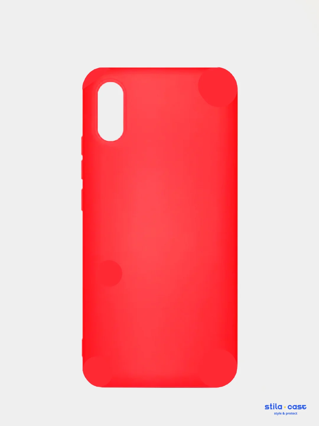 Красный чехол силиконовый для Xiaomi Redmi 9A