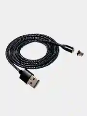Кабель USB - Type-C, micro USB, Lightning 8-pin Wаlker C590, магнитный, 1 м