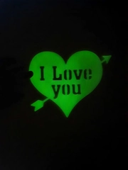 Сердце "I Love you" светящееся в темноте