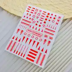 Наклейки NogteModa neon №007 коралловые