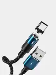 Черный кабель USB - Type-C, Lightning 8-pin, micro USB Remax Zigie, магнитный, 1,2 м