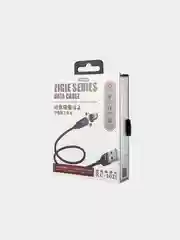 Черный кабель USB - Type-C, Lightning 8-pin, micro USB Remax Zigie, магнитный, 1,2 м
