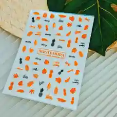 Наклейки NogteModa neon №019 оранжевый