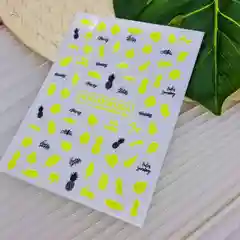 Наклейки NogteModa neon №016 желтый