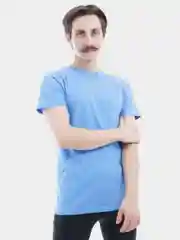 Индиго мужская базовая футболка прямого кроя, хлопок