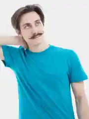 Мужская базовая футболка прямого кроя, хлопок