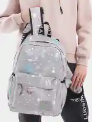 Фиолетовый рюкзак "Galaxy" женский, городской черный,  16л