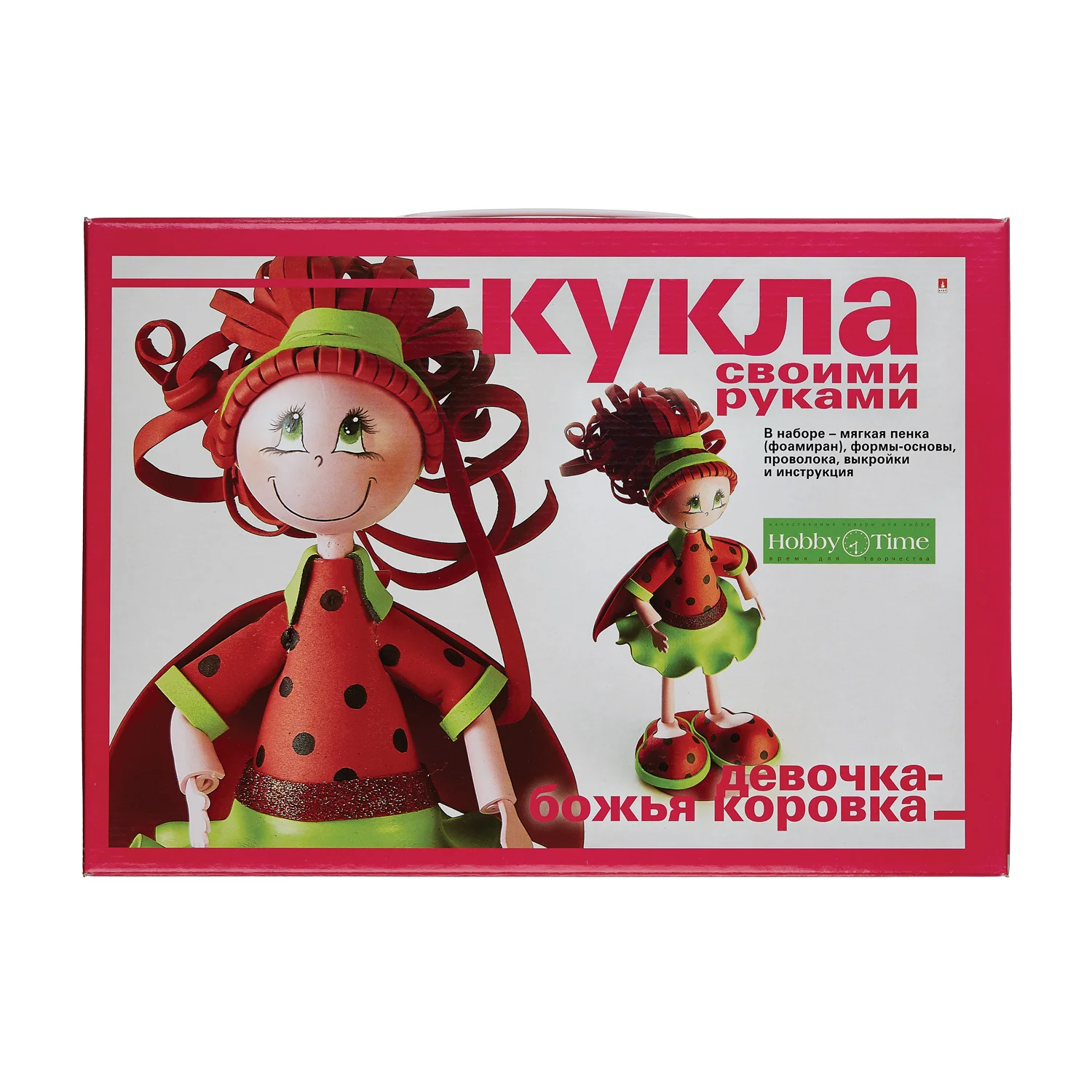 Набор для рукоделия из фоамирана. Кукла Девочка - божья коровка. Hobby Time