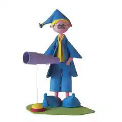 Набор для рукоделия из фоамирана. Кукла своими руками Звездочет. Hobby Time
