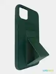 Зеленый чехол с магнитной подставкой на iPhone 12, 11, 7, 8, SE