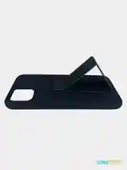Черный чехол с магнитной подставкой на iPhone 12, 11, 7, 8, SE