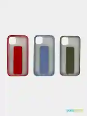 Прорезиненный магнитный чехол с подставкой для iPhone