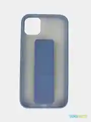 Небесно-голубой прорезиненный магнитный чехол с подставкой для iPhone
