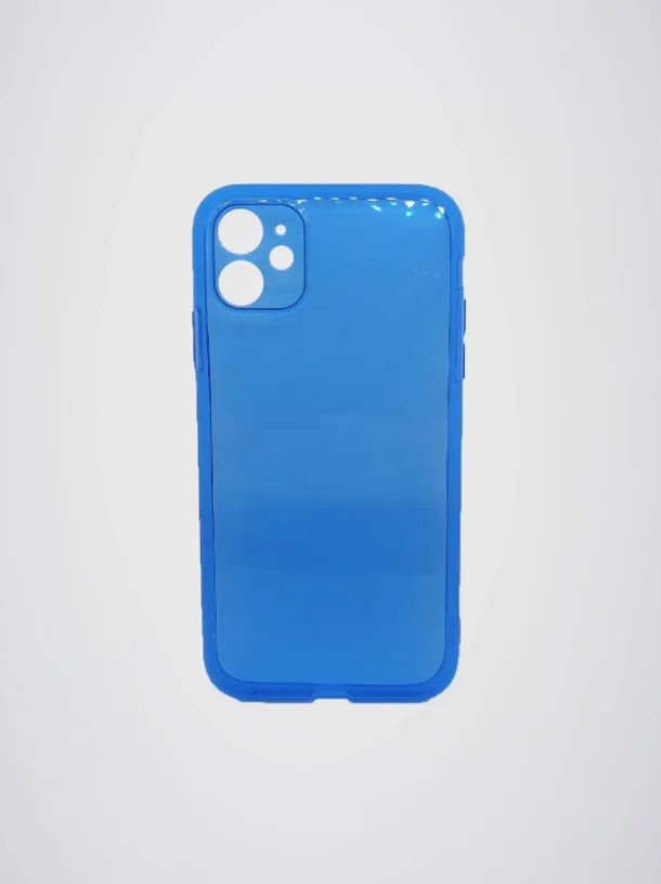 Синий силиконовый чехол для iPhone 11, iPhone 12