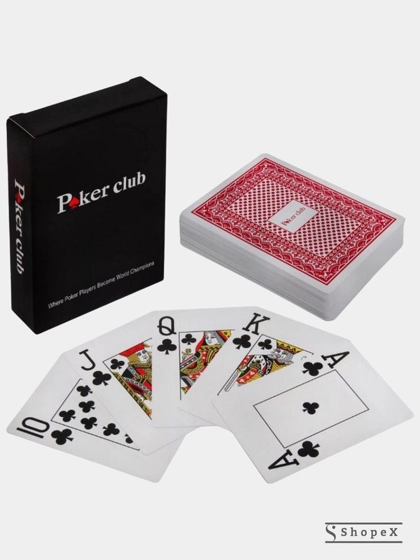 Пластиковые игральные карты "Poker club"
