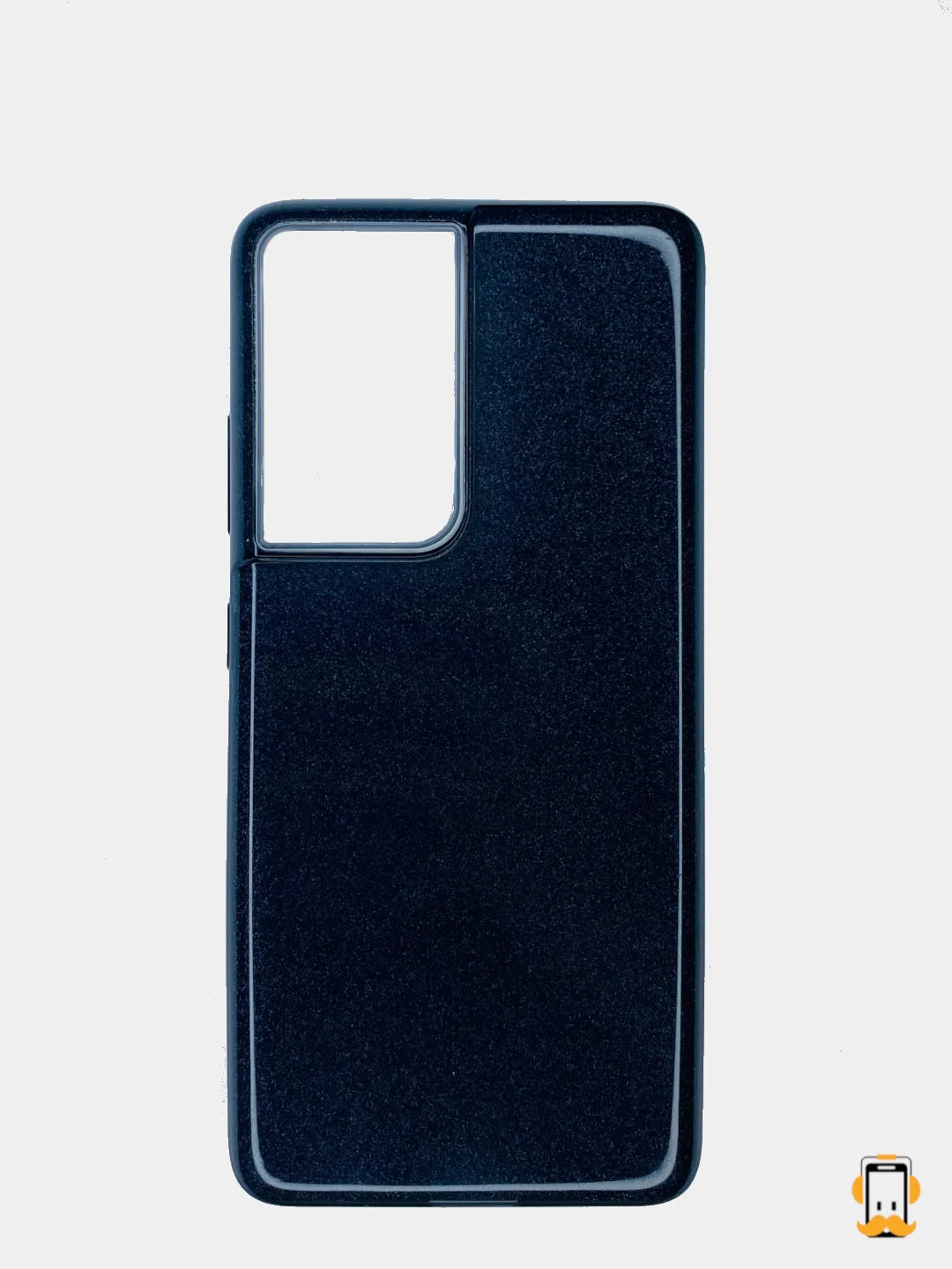 Черный чехол Samsung Galaxy S21 Ultra, Самсунг Галакси С21 Ультра, блестящий, сияющий