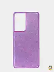Лавандовый чехол Samsung Galaxy S21 Ultra, Самсунг Галакси С21 Ультра, блестящий, сияющий