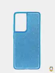 Голубой чехол Samsung Galaxy S21 Ultra, Самсунг Галакси С21 Ультра, блестящий, сияющий