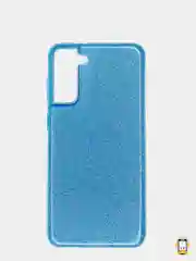 Голубой чехол Samsung Galaxy S21+ / S21 Plus, Самсунг Галакси С21+ / С21 Плюс, блестящий сияющий