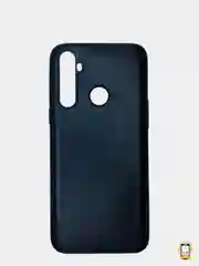 Черный чехол Realme C3 / 5 / 6i Реалми С3 / 6ай силиконовый (имитация кожи)