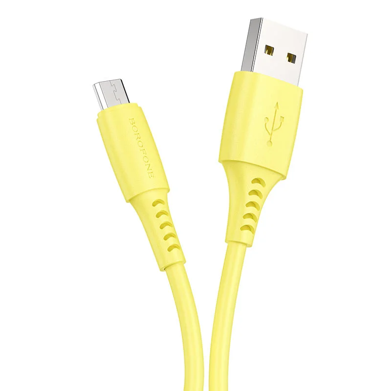 Желтый кабель USB на Микро Multicolor, 1 м