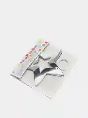 Золотые и серебряные гирлянды - звездочки