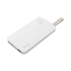 Внешний аккумулятор SOLOVE X8 White, двусторонний USB вход, белый