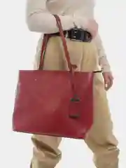 Багровый женская сумка из экокожа