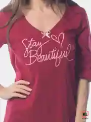 Ночная сорочка Stay beautiful КС1366П13 бордовая, KLERY