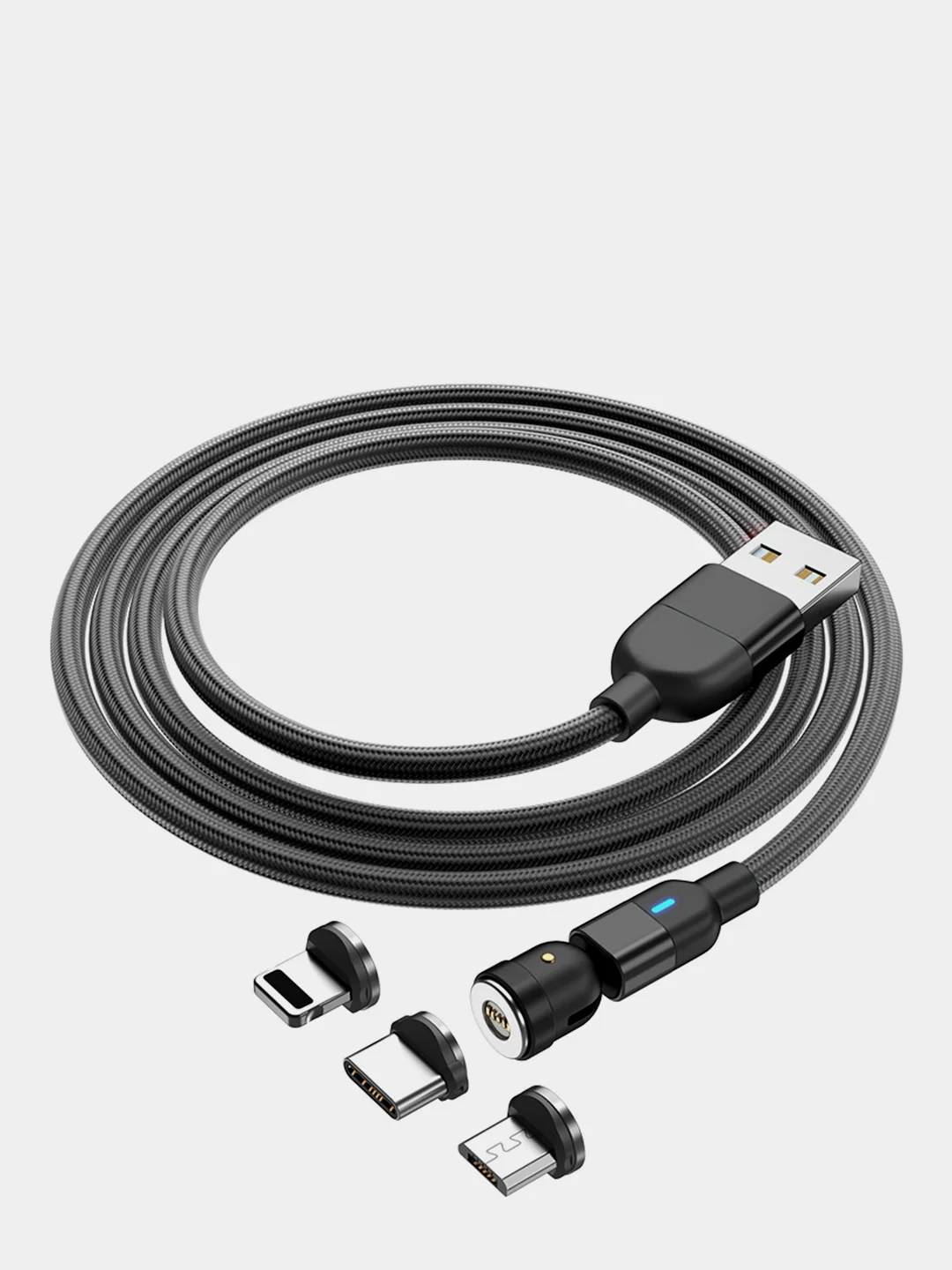 Красный магнитный usb кабель Charget Quick charge 3.0 для зарядки и передачи данных