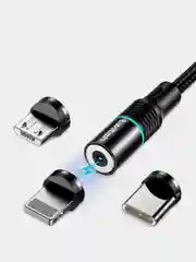 Магнитный USB-кабель Twitch 2.1, магнит-коннектор, micro usb, type c, lightning
