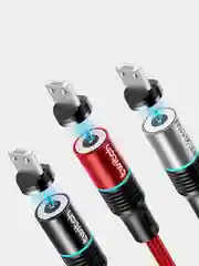 Магнитный USB-кабель Twitch 2.1, магнит-коннектор, micro usb, type c, lightning