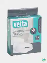 Белый держатель для фена самоклеящийся