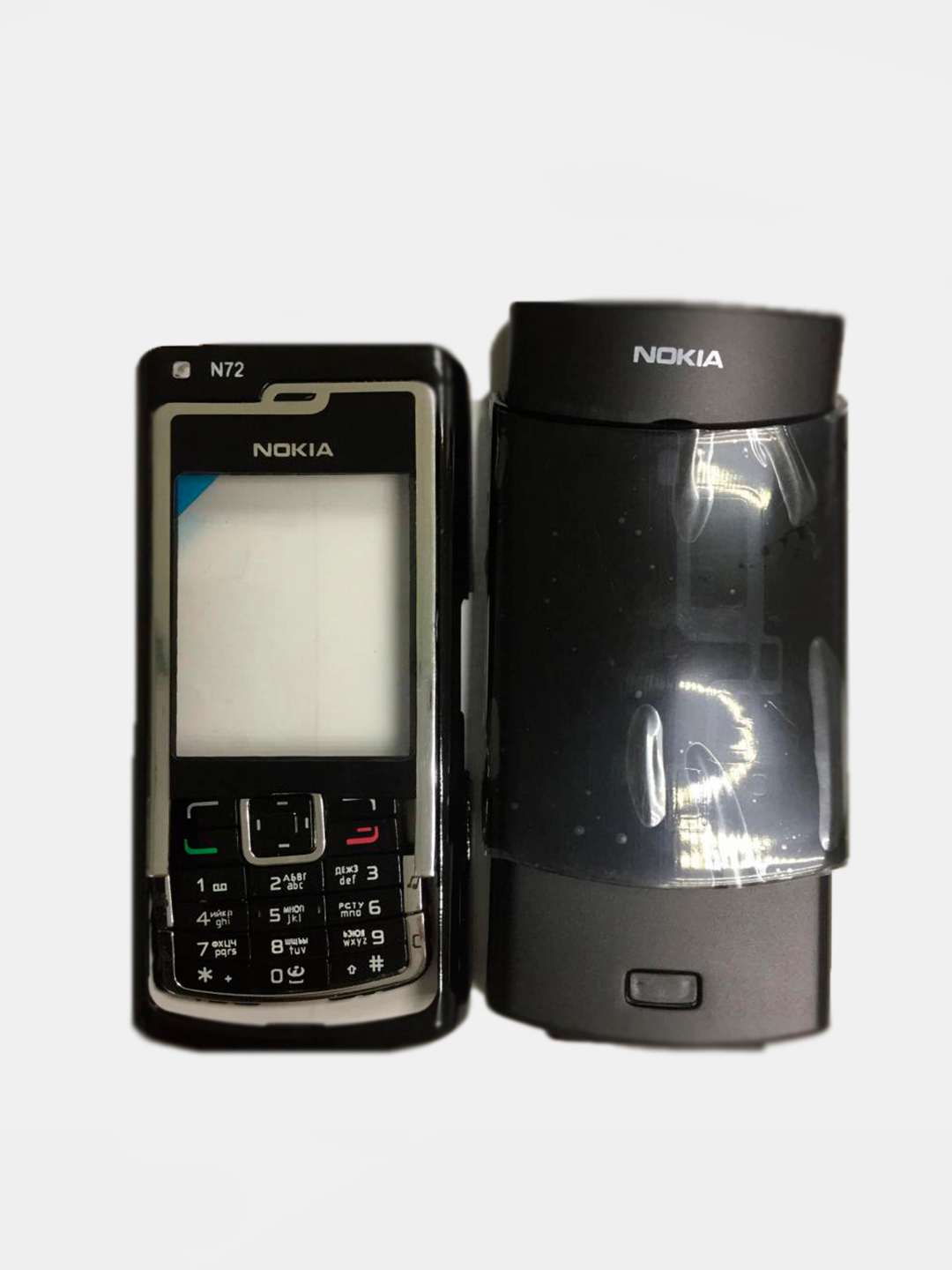 Корпус для Nokia N72 со средней частью + клавиатура (черный) купить по цене  199 ₽ в интернет-магазине Магнит Маркет