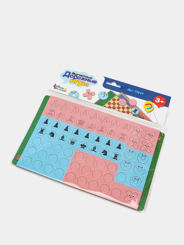 Игра магнитная дорожная "Шахматы, шашки, кто первый, крестики-нолики"