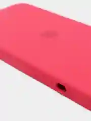 Багровый набор, чехол Silicone Case и защитное стекло, для iPhone 12 Pro / айфон 12 (6.7)