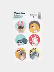 Наклейки на подарки "Животные"